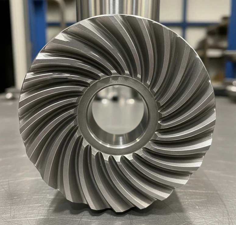 Imagen de ¿Qué hace único al engranaje cónico espiral?